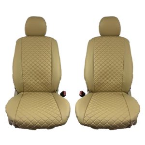 Ημικαλύμματα Καθισμάτων Aυτοκινήτου Δερματίνη Royal Μπεζ  Ζευ 2Τμχ