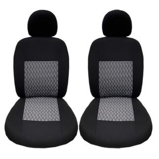 Καλύμματα Αυτοκινήτου Prime Μαύρο Με Γκρι Ραφές Ζευ 4 Τεμάχια