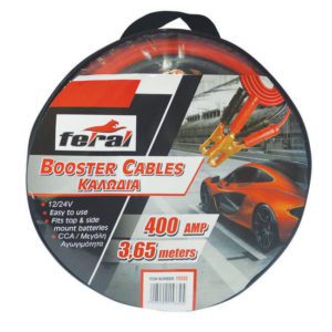 Καλώδια Εκκίνησης Μπαταρίας Φορτηγού Feral 400Amp 3.65m