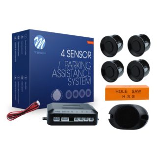 ΣΥΣΤΗΜΑ ΠΑΡΚΑΡΙΣΜΑΤΟΣ 9-15V ΜΕ 4 ΑΙΣΘΗΤΗΡΕΣ (ΜΑΥΡΟ) 21,5mm ΚΑΙ BUZZER (MONO HXOΣ) M-TECH