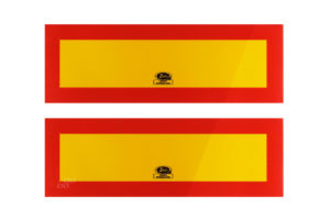 ΑΝΑΚΛΑΣΤΗΡΕΣ ΦΟΡΤΗΓΟΥ ΚΟΚΚΙΝΟ/ΚΙΤΡΙΝΟ 30x10cm ΑΛΟΥΜΙΝΙΟΥ 2ΤΕΜ.