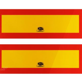 ΑΝΑΚΛΑΣΤΗΡΕΣ ΦΟΡΤΗΓΟΥ ΚΟΚΚΙΝΟ/ΚΙΤΡΙΝΟ 30x10cm ΑΛΟΥΜΙΝΙΟΥ 2ΤΕΜ.