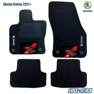 Πατάκια Αυτοκινήτου Skoda Karoq 2017+ Μαρκέ μοκέτα Velourtec™ 4τμχ της Cardex