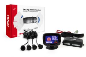 ΣΥΣΤΗΜΑ ΠΑΡΚΑΡΙΣΜΑΤΟΣ 12V ΜΕ 4 ΑΙΣΘΗΤΗΡΕΣ ΤΥΠΟΥ GOLD (ΜΑΥΡΟ) 18mm ΚΑΙ ΟΘΟΝΗ LED-GRAF AMIO – 1 ΤΕΜ.