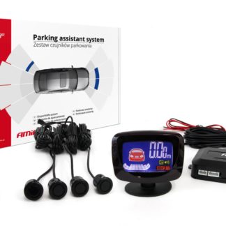 ΣΥΣΤΗΜΑ ΠΑΡΚΑΡΙΣΜΑΤΟΣ 12V ΜΕ 4 ΑΙΣΘΗΤΗΡΕΣ ΤΥΠΟΥ GOLD (ΜΑΥΡΟ) 18mm ΚΑΙ ΟΘΟΝΗ LED-GRAF AMIO - 1 ΤΕΜ.