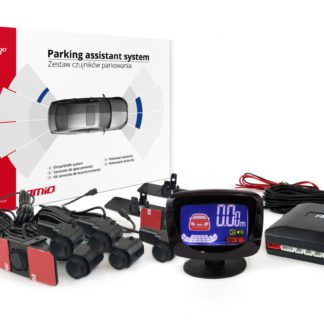 ΣΥΣΤΗΜΑ ΠΑΡΚΑΡΙΣΜΑΤΟΣ 12V ΜΕ 8 ΑΙΣΘΗΤΗΡΕΣ ΣΕ ΒΑΣΗ (ΜΑΥΡΟ) 16,5mm ΚΑΙ ΟΘΟΝΗ LED-GRAPH AMIO