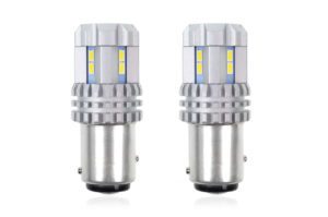 P21/5W BAY15d 12/24V 22 LED SMD ULTRABRIGHT 3020 CANBUS ΛΕΥΚΟ 2ΤΕΜ.