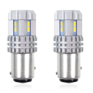 P21/5W BAY15d 12/24V 22 LED SMD ULTRABRIGHT 3020 CANBUS ΛΕΥΚΟ 2ΤΕΜ.