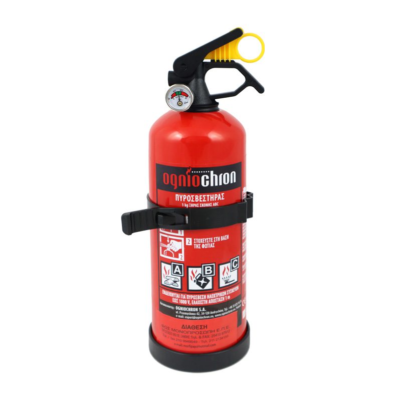 ΠΥΡΟΣΒΕΣΤΗΡΑΣ ΞΗΡΑΣ ΣΚΟΝΗΣ ΜΕ ΜΑΝΟΜΕΤΡΟ 1 kg ΦΕΚ