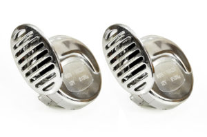 ΚΟΡΝΑ CHR-01 12V – 120dB ΣΥΝΟΛΙΚΑ (ΧΡΩΜΙΟ/ΣΤΥΛ ΣΑΛΙΓΚΑΡΙΑ) AMiO – 2 ΤΕΜ.