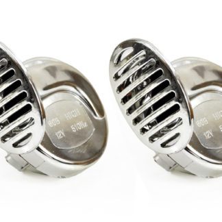 ΚΟΡΝΑ CHR-01 12V - 120dB ΣΥΝΟΛΙΚΑ (ΧΡΩΜΙΟ/ΣΤΥΛ ΣΑΛΙΓΚΑΡΙΑ) AMiO - 2 ΤΕΜ.