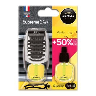 ΑΡΩΜΑΤΙΚΟ ΑΕΡΑΓΩΓΟΥ AROMA SUPREME DUO +50% ΒΑΝΙΛΙΑ AMIO - 1 ΤΕΜ.
