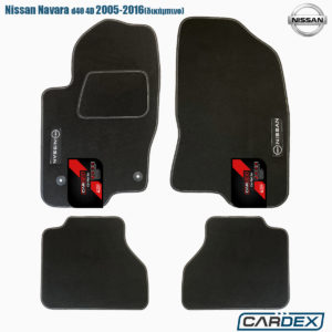 Nissan Navara 2005-2016 D40 Διπλοκάμπινο – Μαρκέ Πατάκια Αυτοκινήτου μοκέτα Eco-Line 4τμχ της Cardex