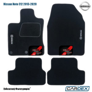 Nissan Note 2013-2020 Ε12 – Μαρκέ Πατάκια Αυτοκινήτου μοκέτα Eco-Line 4τμχ της Cardex