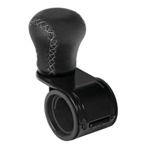 ΤΕΜΠΕΛΗΣ ΤΙΜΟΝΙΟΥ ΠΕΡΙΣΤΡΕΦΟΜΕΝΟΣ ΔΕΡΜΑΤΙΝΟΣ ΜΑΥΡΟΣ ΜΕ ΓΚΡΙ ΡΑΦΗ 20-40mm REVOLVE LAMPA – 1ΤΕΜ