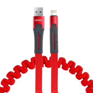 ΚΑΛΩΔΙΟ ΦΟΡΤΙΣΗΣ ΚΑΙ ΣΥΓΧΡΟΝΙΣΜΟΥ ΣΠΙΡΑΛ USB ΓΙΑ APPLE LIGHTNING 120cm FullLINK UC-13 AMIO