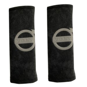 VOLVO ΜΑΞΙΛΑΡΑΚΙΑ ΓΙΑ ΖΩΝΗ ΑΣΦΑΛΕΙΑΣ 21 X 7,5 cm ΣΕ ΜΑΥΡΟ ΧΡΩΜΑ ΜΕ ΓΚΡΙ LOGO – 2 ΤΕΜ.