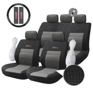 ΚΑΛΥΜΜΑΤΑ ΣΕΤ ΔΙΑΙΡΟΥΜΕΝΟ WRC (3 ΣΕ 1) 12 ΤΜΧ - ΜΑΥΡΟ/ΓΚΡΙ