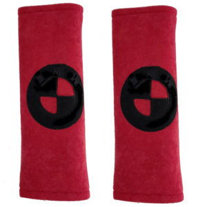 BMW ΜΑΞΙΛΑΡΑΚΙΑ ΓΙΑ ΖΩΝΗ ΑΣΦΑΛΕΙΑΣ 21 X 7,5 cm ΣΕ ΚΟΚΚΙΝΟ ΧΡΩΜΑ ΜΕ ΜΑΥΡΟ LOGO – 2 ΤΕΜ.