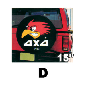 ΡΕΖΕΡΒΑΣ ΚΑΛΥΜΜΑΤΑ JEEP 15″- 16″ – 15"-D-ΑΕΤΟΣ ΚΟΚΚΙΝΟ