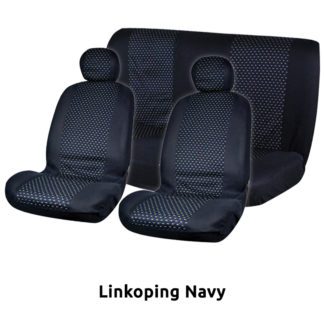 ΚΑΛΥΜΜΑΤΑ ΣΕΤ Α’ ΠΟΙΟΤΗΤΑ VELOUR-JACQUARD 6 ΤΜΧ - Linkoping Navy