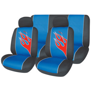 ΚΑΛΥΜΜΑΤΑ ΣΕΤ X-RACING FLAME 6 ΤΜΧ – ΜΑΥΡΟ/ΜΠΛΕ