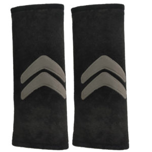 CITROEN ΜΑΞΙΛΑΡΑΚΙΑ ΓΙΑ ΖΩΝΗ ΑΣΦΑΛΕΙΑΣ 21 X 7,5 cm ΣΕ ΜΑΥΡΟ ΧΡΩΜΑ ΜΕ ΓΚΡΙ LOGO – 2 ΤΕΜ.