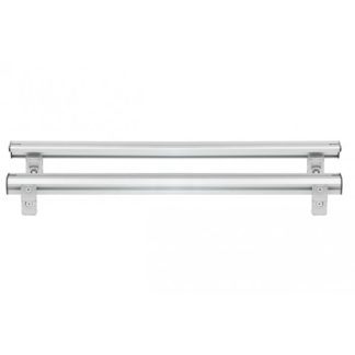 ΒΑΣΕΙΣ ΣΤΗΡΙΞΗΣ ΑΛΟΥΜΙΝΙΟΥ TBR FIXING PROFILE KIT XL 146,6 cm ΣΕ ΑΣΗΜΙ ΧΡΩΜΑ ΜΕ ΥΠΟΔΟΧΕΣ T-SYSTEM ΓΙΑ ΜΠΑΡΕΣ TBR ΚΑΡΟΤΣΑΣ ΣΕ PICKUP ΚΑΙ ΑΓΡΟΤΙΚΑ ΟΧΗΜΑΤΑ MENABO - 2 ΤΕΜ.