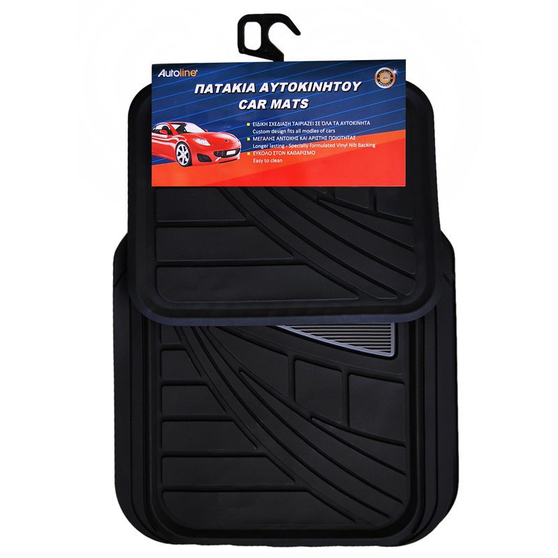 ΠΑΤΑΚΙΑ ΣΕΤ 4 ΤΕΜ PVC – ΜΑΥΡΟ