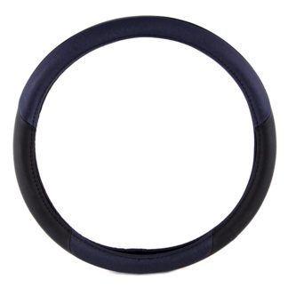 ΚΑΛΥΜΜΑ ΤΙΜΟΝΙΟΥ 39cm ΔΕΡΜΑ - ΜΑΥΡΟ/ΜΠΛΕ