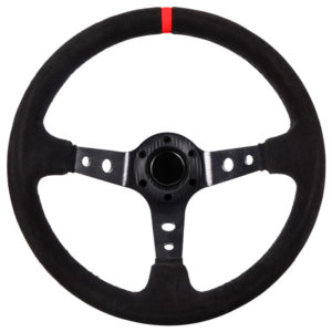 ΤΙΜΟΝΙ ΒΑΘΥ SUEDE ΒΑΘΥΚΩΝΟ 35cm – ΜΑΥΡΟ/ΚΟΚΚΙΝΟ