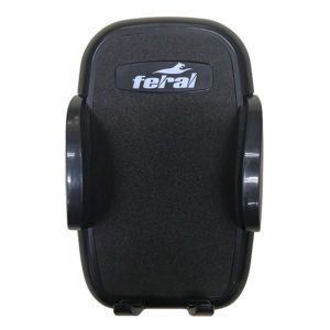 Βάση Κινητού Αυτοκινήτου Μαύρη Με Λευκό Λογότυπο Feral