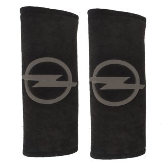 OPEL ΜΑΞΙΛΑΡΑΚΙΑ ΓΙΑ ΖΩΝΗ ΑΣΦΑΛΕΙΑΣ 21 X 7,5 cm ΣΕ ΜΑΥΡΟ ΧΡΩΜΑ ΜΕ ΓΚΡΙ LOGO - 2 ΤΕΜ.
