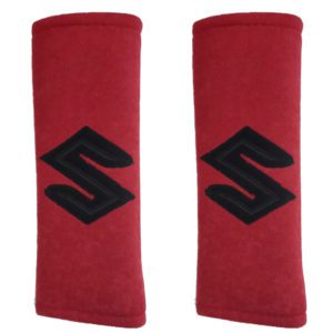 SUZUKI ΜΑΞΙΛΑΡΑΚΙΑ ΓΙΑ ΖΩΝΗ ΑΣΦΑΛΕΙΑΣ 21 X 7,5 cm ΣΕ ΚΟΚΚΙΝΟ ΧΡΩΜΑ ΜΕ ΜΑΥΡΟ LOGO – 2 ΤΕΜ.