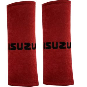 ISUZU ​ΜΑΞΙΛΑΡΑΚΙΑ ΓΙΑ ΖΩΝΗ ΑΣΦΑΛΕΙΑΣ 21 X 7,5 cm ΣΕ ΚΟΚΚΙΝΟ ΧΡΩΜΑ ΜΕ ΜΑΥΡΟ LOGO – 2 ΤΕΜ.