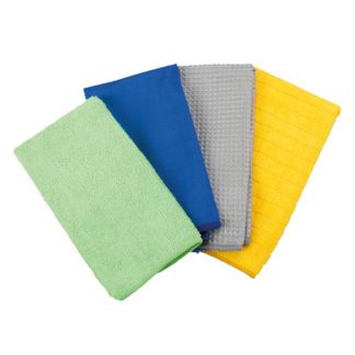 ΠΑΝΙΑ ΜΕ ΜΙΚΡΟΙΝΕΣ (MICROFIBRA) ΓΙΑ ΚΡΥΣΤΑΛΛΑ/ΓΥΑΛΙΣΜΑ/ΚΑΘΑΡΙΣΜΑ/ΣΤΕΓΝΩΜΑ/ΞΕΣΚΟΝΙΣΜΑ 40x30cm LAMPA - 4 ΤΕΜ