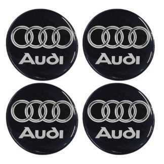 Αυτοκόλλητα Ζαντών Σμάλτο Audi 60mm 4Τμχ