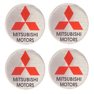 Αυτοκόλλητα Ζαντών Σμάλτο Mitsubishi 60mm 4Τμχ