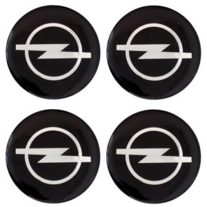 Αυτοκόλλητα Ζαντών Σμάλτο Opel 60mm 4Τμχ