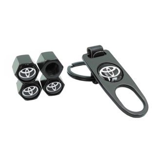 Καπάκια Βαλβίδων Αυτοκινήτου Με Μπρελόκ Toyota 5 Τεμάχια