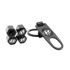 Καπάκια Βαλβίδων Αυτοκινήτου Με Μπρελόκ Hyundai 5 Τεμάχια