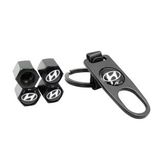 Καπάκια Βαλβίδων Αυτοκινήτου Με Μπρελόκ Hyundai 5 Τεμάχια