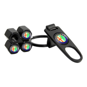 Καπάκια Βαλβίδων Αυτοκινήτου Με Μπρελόκ Alfa Romeo 5 Τεμάχια