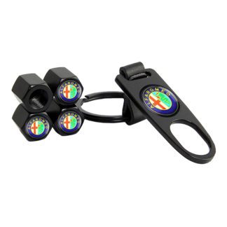 Καπάκια Βαλβίδων Αυτοκινήτου Με Μπρελόκ Alfa Romeo 5 Τεμάχια