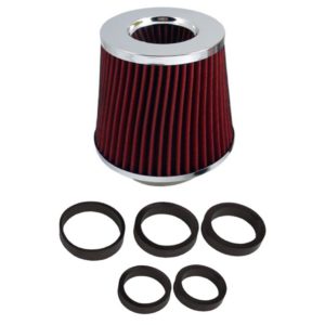 ΦΙΛΤΡΟΧΟΑΝΗ ΚΩΝΙΚΗ ΑΝΟΙΧΤΟΥ ΤΥΠΟΥ 155 X 118 mm ΜΕ 5 ΑΝΤΑΠΤΟΡΕΣ 60/63/70/76/89 mm (ΚΟΚΚΙΝΟ ΧΡΩΜΑ)