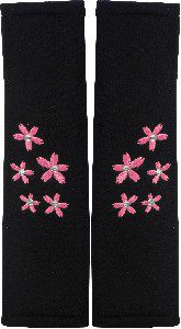 ΜΑΞΙΛΑΡΑΚΙΑ ΖΩΝΗΣ ΣΕΤ 2ΤΕΜ ΜΑΥΡΑ ΡΟΖ ΛΟΥΛΟΥΔΙΑ TROPICAL FLOWER