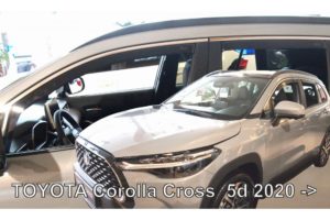TOYOTA COROLLA CROSS 5D 2020+ ΑΝΕΜΟΘΡΑΥΣΤΕΣ ΣΕΤ ΑΥΤΟΚΙΝΗΤΟΥ ΑΠΟ ΕΥΚΑΜΠΤΟ ΦΙΜΕ ΠΛΑΣΤΙΚΟ HEKO – 4 ΤΕΜ.