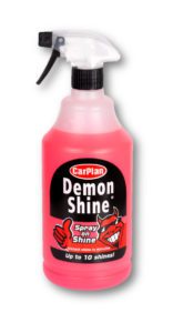 ΥΓΡΟ ΓΥΑΛΙΣΜΑΤΟΣ ΜΕ ΥΔΡΟΦΟΒΙΚΗ ΤΕΧΝΟΛΟΓΙΑ ΣΕ ΣΠΡΕΙ "SPRAY ON SHINE" CARPLAN DEMON SHINE 1LT