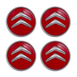 CITROEN ΚΟΥΜΠΩΤΕΣ ΤΑΠΕΣ ΚΕΝΤΡΟΥ ΖΑΝΤΑΣ (ΚΟΚΚΙΝΟ/ΧΡΩΜΙΟ – ΕΣΩΤΕΡ. 58mm ΚΑΙ ΕΞΩΤΕΡ. 59mm) – 4 ΤΕΜ.