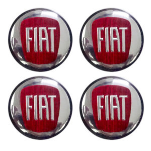 FIAT ΚΟΥΜΠΩΤΕΣ ΤΑΠΕΣ ΚΕΝΤΡΟΥ ΖΑΝΤΑΣ (ΚΟΚΚΙΝΟ/ΧΡΩΜΙΟ – ΕΣΩΤΕΡ. 56mm ΚΑΙ ΕΞΩΤΕΡ. 58mm) – 4 ΤΕΜ.